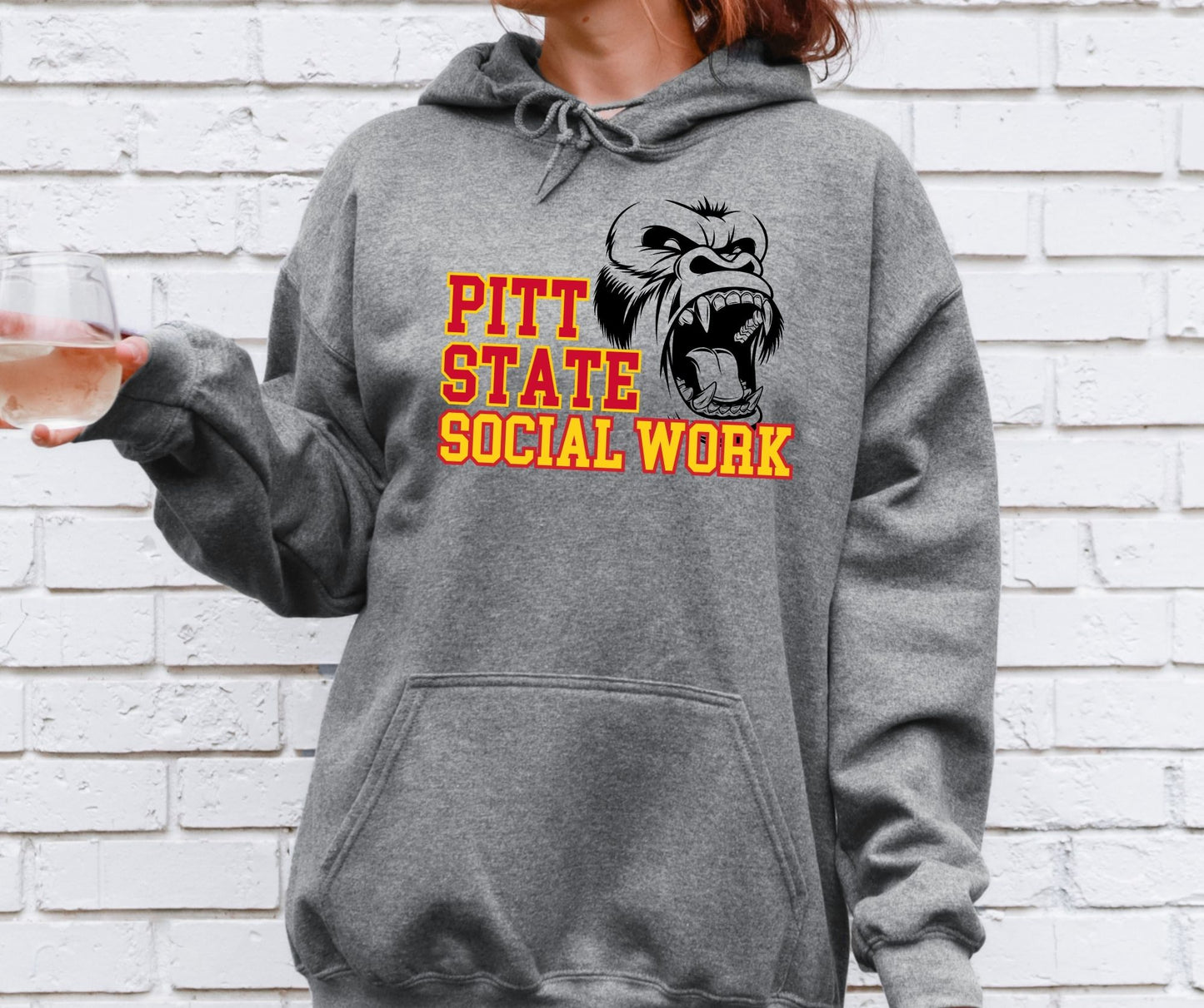 Pitt State Gorillas Social Work Red/Yellow