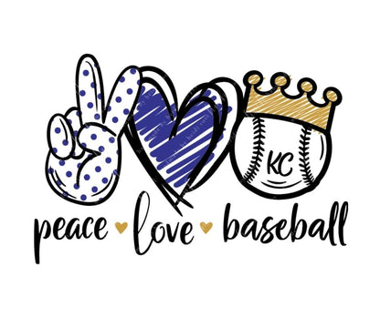 Peace Love Baseball